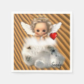 Serviette En Papier Serviettes en papier, Ours polaire ange (Devant)