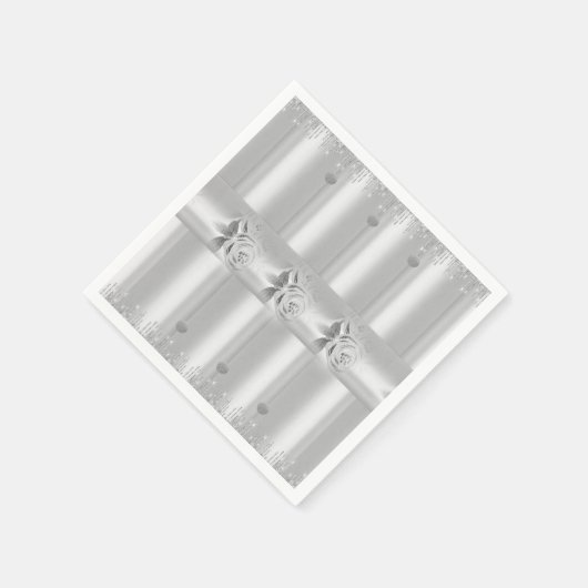 Serviette En Papier Serviettes en papier, Parties scintillant en argen (Coin)