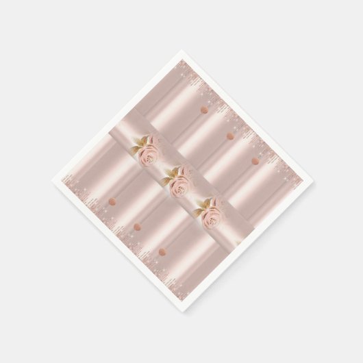 Serviette En Papier Serviettes en papier, Parties scintillant rose ron (Coin)