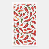 Serviette En Papier "Serviettes en papier piment rouge épicé" (Devant)
