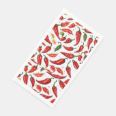 Serviette En Papier "Serviettes en papier piment rouge épicé" (Coin)