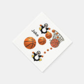 Serviette En Papier Serviettes en papier, pingouin cerceau de basket (Coin)