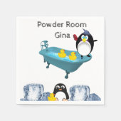 Serviette En Papier Serviettes en papier, Pingouin de glace Jaune Cana (Devant)