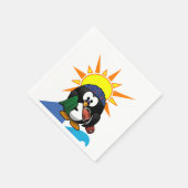 Serviette En Papier Serviettes en papier, pingouin surfer (Coin)