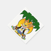 Serviette En Papier Serviettes en papier, pingouin surfer (Coin)