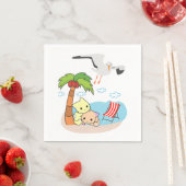 Serviette En Papier Serviettes en papier, Plage de Seagull (En situation)