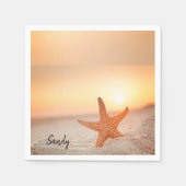 Serviette En Papier Serviettes en papier, Plage Starfish (Devant)