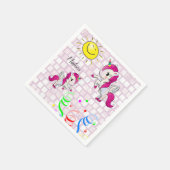 Serviette En Papier Serviettes en papier, Pony pourpre (Coin)