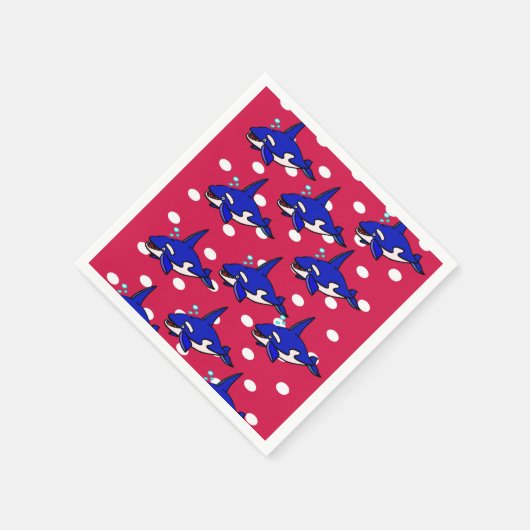 Serviette En Papier Serviettes en papier, requins bleus (Coin)