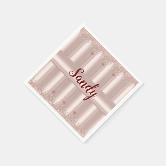 Serviette En Papier Serviettes en papier, rose rose rose Gliiter goutt (Coin)