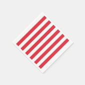 Serviette En Papier Serviettes en papier, rouge et blanc (Coin)