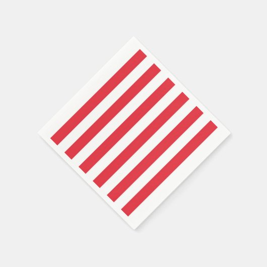 Serviette En Papier Serviettes en papier, rouge et blanc (Coin)