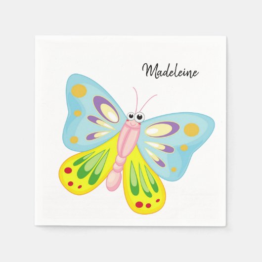 Serviette En Papier serviettes en papier, serviettes couleur papillon (Devant)