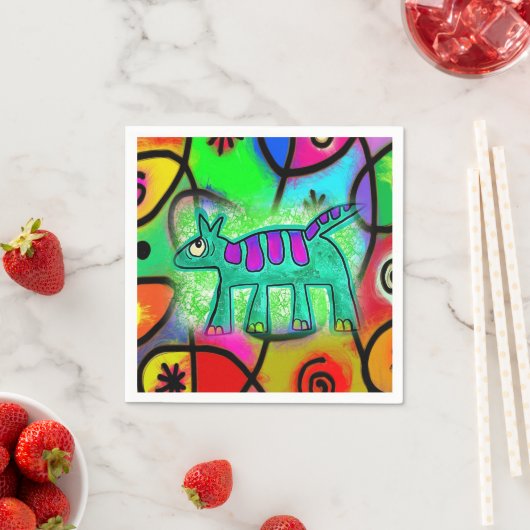 Serviette En Papier serviettes en papier, serviettes de chien Whimsica (En situation)