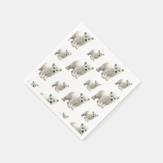 Serviette En Papier Serviettes en papier, Serviettes d'ours blanc (Coin)