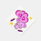 Serviette En Papier serviettes en papier, serviettes éléphantes violet (Coin)