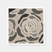 Serviette En Papier Serviettes en papier, serviettes en léopard noir b (Devant)