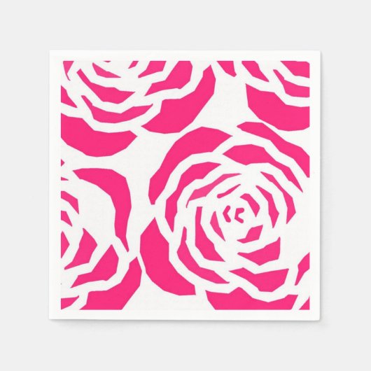 Serviette En Papier Serviettes en papier, serviettes en léopard rose (Devant)