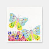 Serviette En Papier serviettes en papier, serviettes florales papillon (Devant)