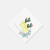 Serviette En Papier Serviettes en papier, serviettes jaunes Cactus Flo (Coin)