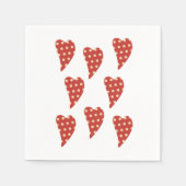 Serviette En Papier Serviettes en papier, Serviettes Polkadot Coeurs R (Devant)