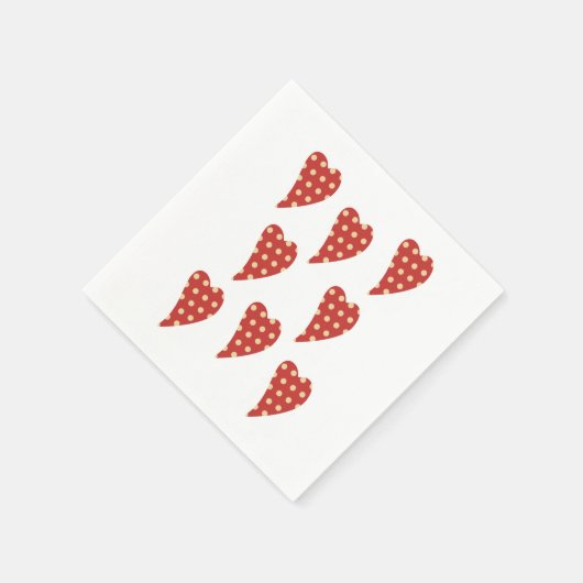Serviette En Papier Serviettes en papier, Serviettes Polkadot Coeurs R (Coin)