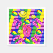 Serviette En Papier serviettes en papier, tongs de plage (Devant)