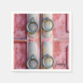 Serviette En Papier serviettes en papier, verrous roses (Devant)