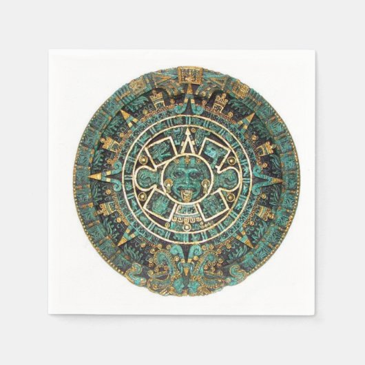 Serviette En Papier serviettes en papier, vert aztèque (Devant)