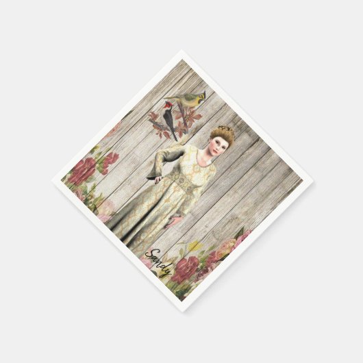 Serviette En Papier Serviettes en papier, victorienne (Coin)