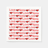 Serviette En Papier Serviettes en papier, Vierge aux Coeurs rouges (Devant)