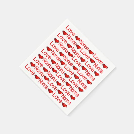 Serviette En Papier Serviettes en papier, Vierge aux Coeurs rouges (Coin)