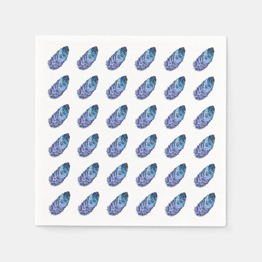 Serviette En Papier Serviettes en plumes - Vos couleurs (Devant)