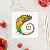 Serviette En Papier Serviettes en Reptile pour une fête d'anniversaire (En situation)