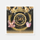 Serviette En Papier serviettes en talons roses gras avec conception de (Devant)