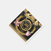 Serviette En Papier serviettes en talons roses gras avec conception de (Coin)