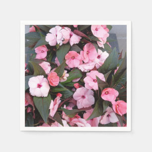 Serviette En Papier Serviettes en tissu de jardin floral rose Élégan
