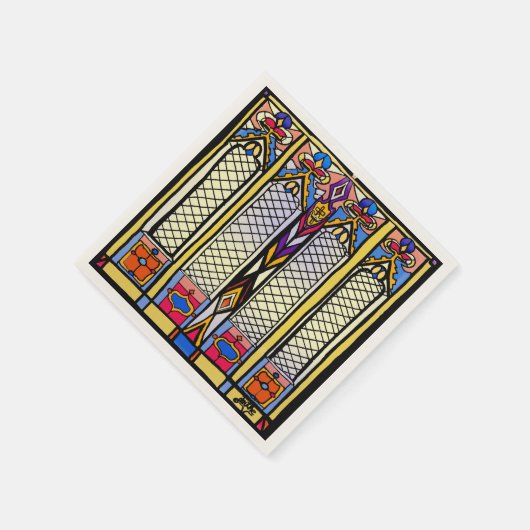 Serviette En Papier Serviettes en verre (Coin)