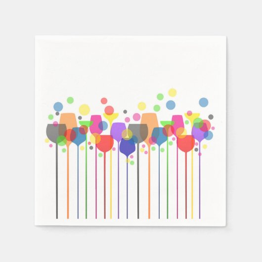 Serviette En Papier Serviettes en verre à cocktail (Devant)