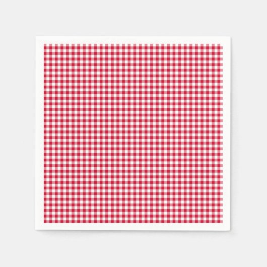 Serviette En Papier Serviettes En vichy-Berry-Red-Paper (Devant)