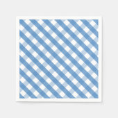 Serviette En Papier serviettes en vichy bleu blanc (Devant)