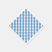 Serviette En Papier serviettes en vichy bleu blanc (Coin)