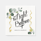 Serviette En Papier Serviettes Eucalyptus La Nuit Avant (Devant)
