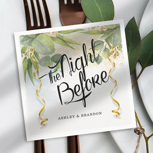 Serviette En Papier Serviettes Eucalyptus La Nuit Avant la Répétition