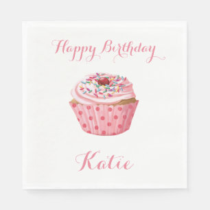 Serviette En Papier Serviettes faites sur commande d'anniversaire,