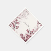 Serviette En Papier Serviettes Feuilles modernes (Coin)