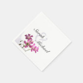 Serviette En Papier Serviettes Fleur Rose (Coin)