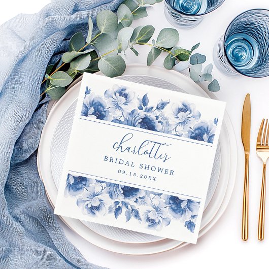 Serviette En Papier Serviettes Fleurs Aquarelle pour Mariage