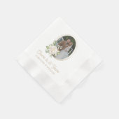 Serviette En Papier Serviettes Floral & Gold 50th Anniversary Party (Coin)