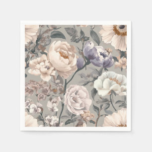 Serviette En Papier Serviettes Florales